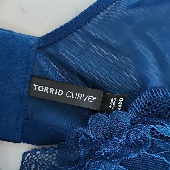 NWT TORRID | Dream Wirefree Bra Teal Blue Green Sz 46DD - Picture 5 of 7
